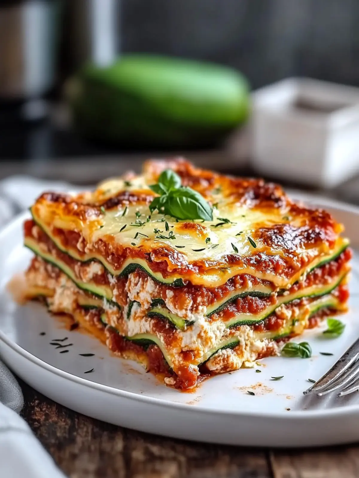 Keto Lasagne mit Zucchini