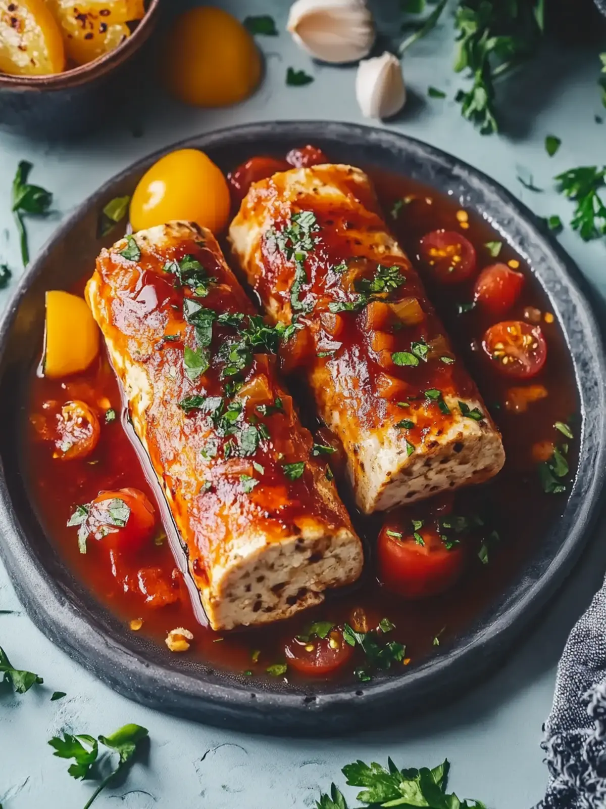vegane Rouladen mit geräuchertem Tofu