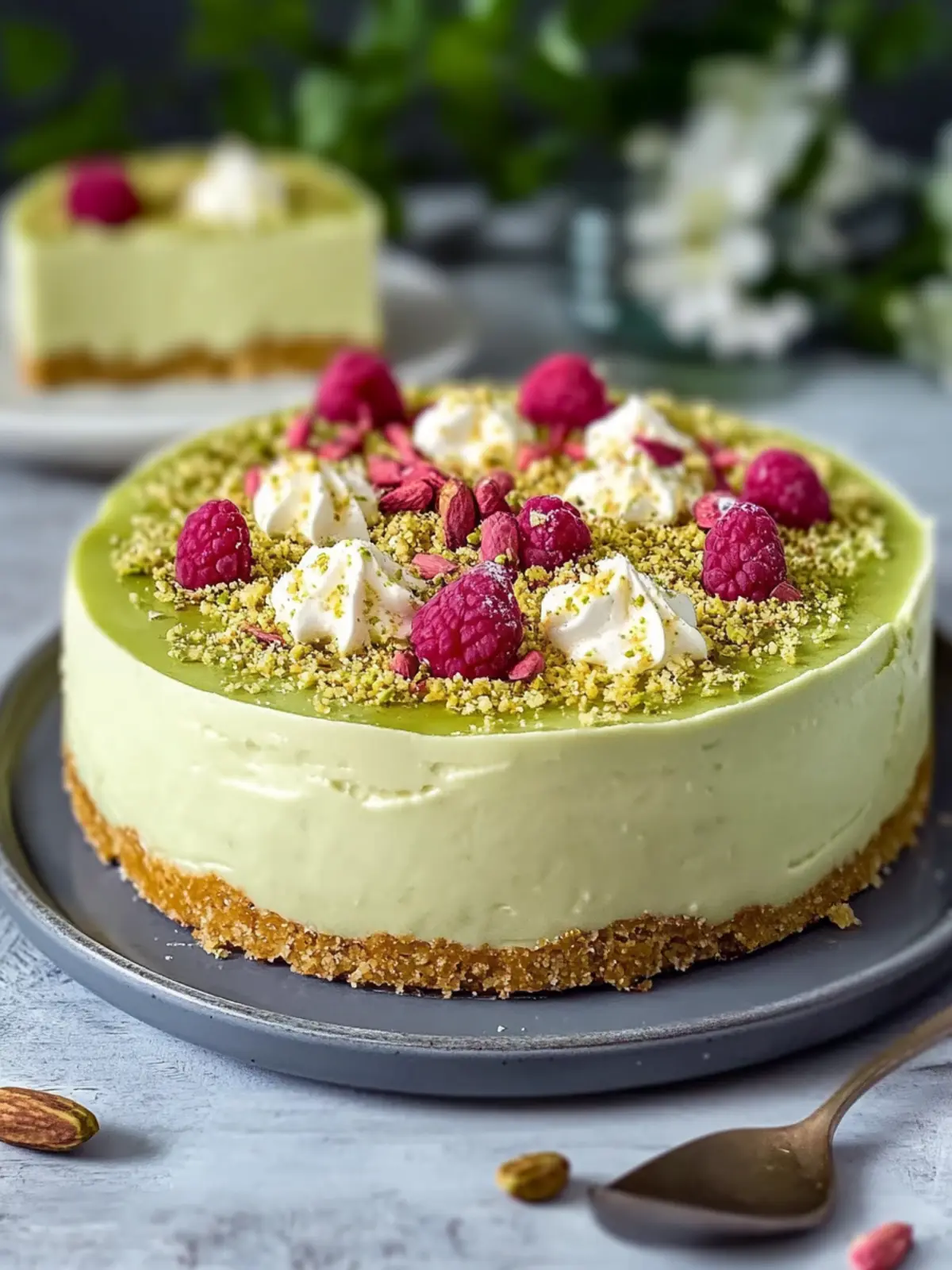 Pistazienkäsekuchen