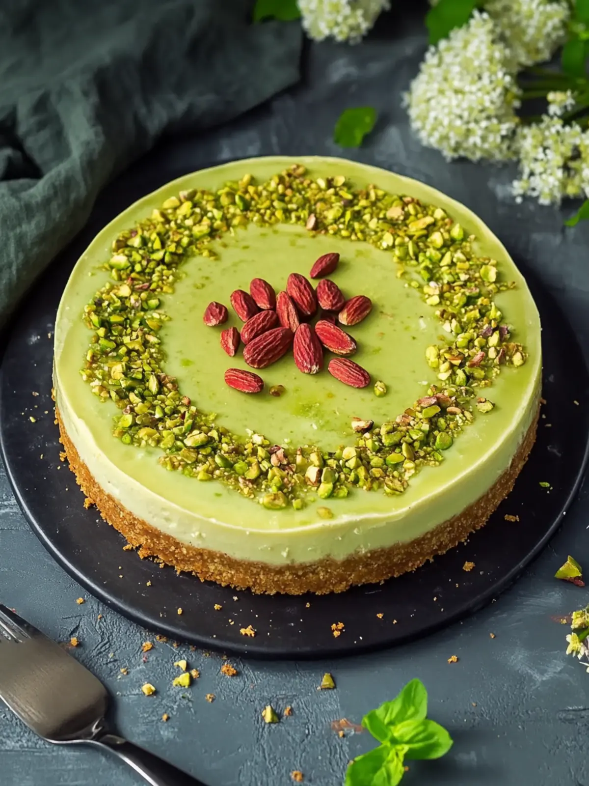 Pistazienkäsekuchen