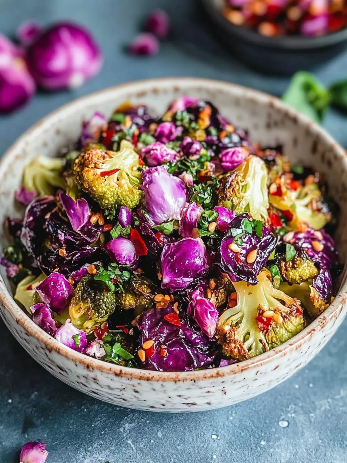 Süßscharf geröstete Rosenkohl