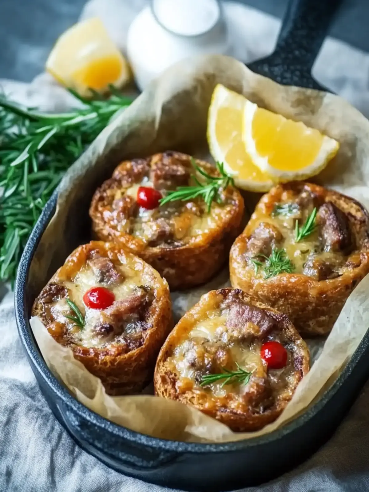 Roulade-Topf aus dem Ofen