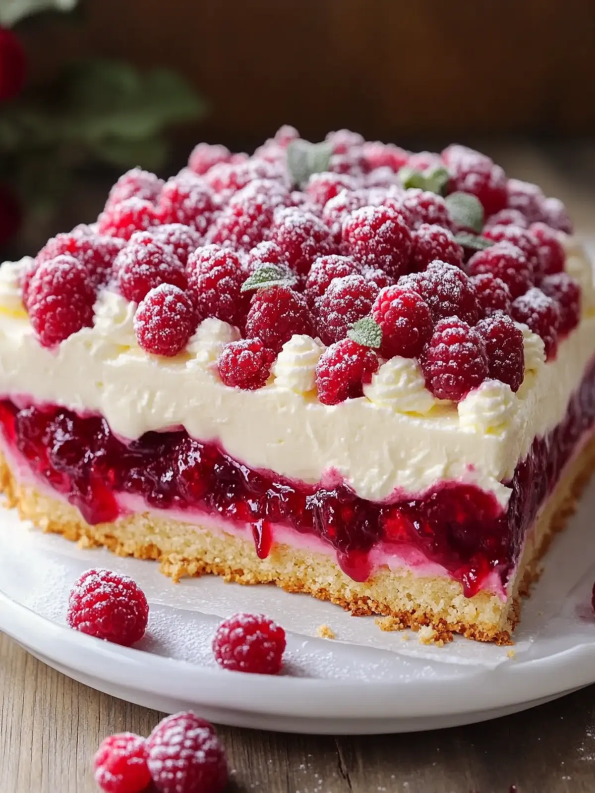 Himbeertorte mit Paradiescreme