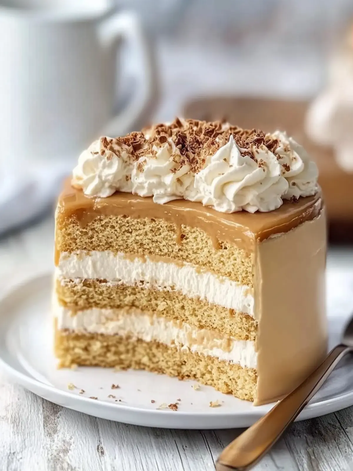 Unwiderstehlicher Karamellkaffee-Buttercreme-Kuchen