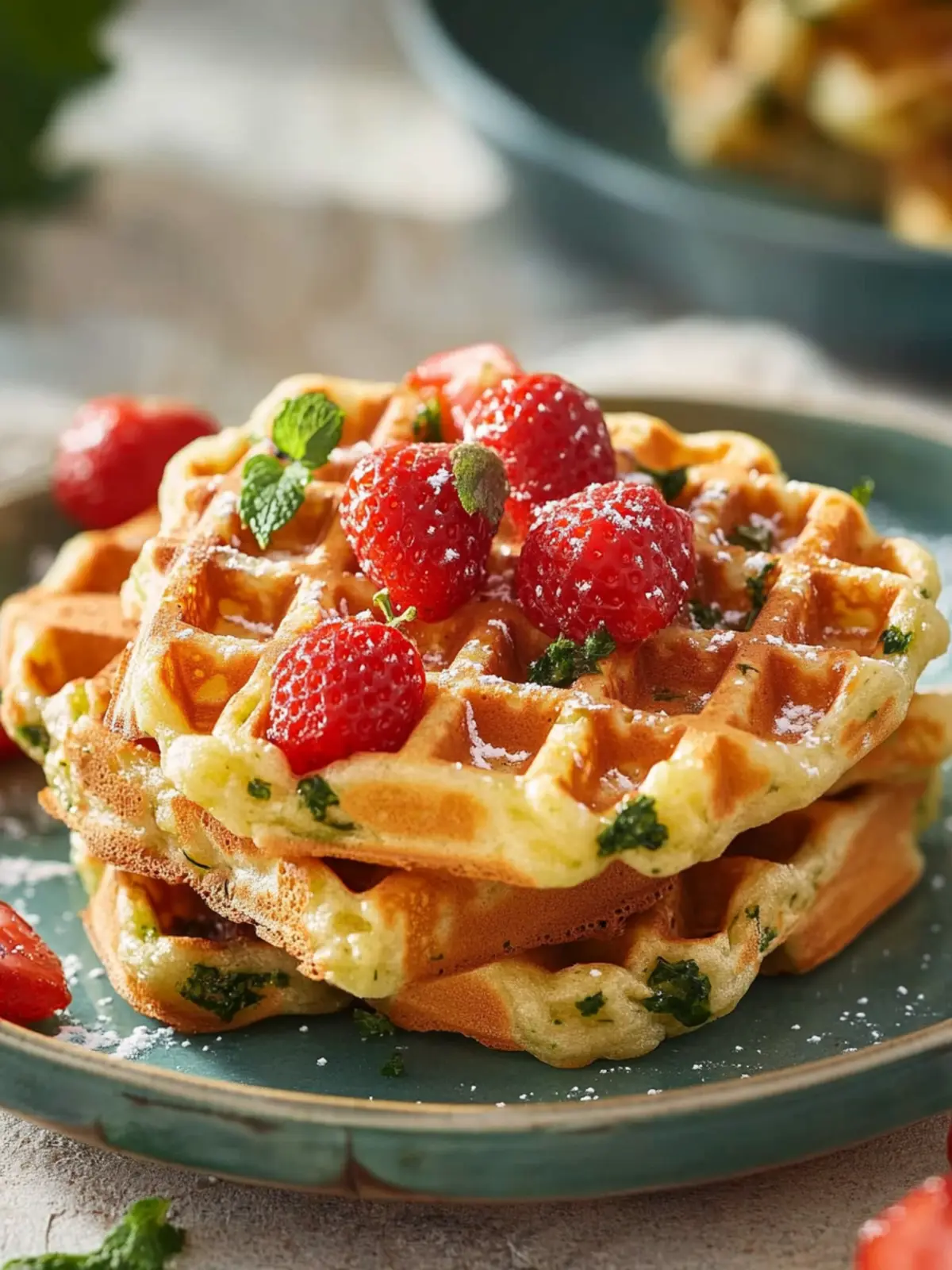 Herzhafte Gemüsewaffeln