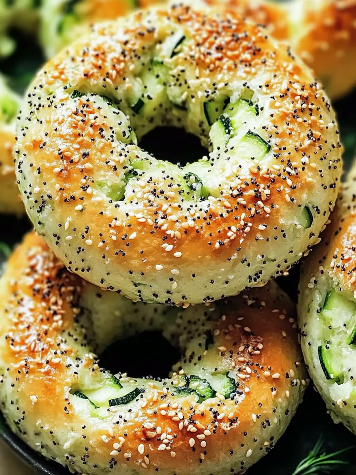Zucchini Bagels