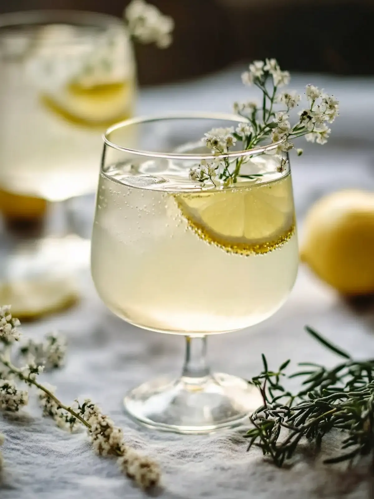 Elderflower Winter Gin Cocktail
