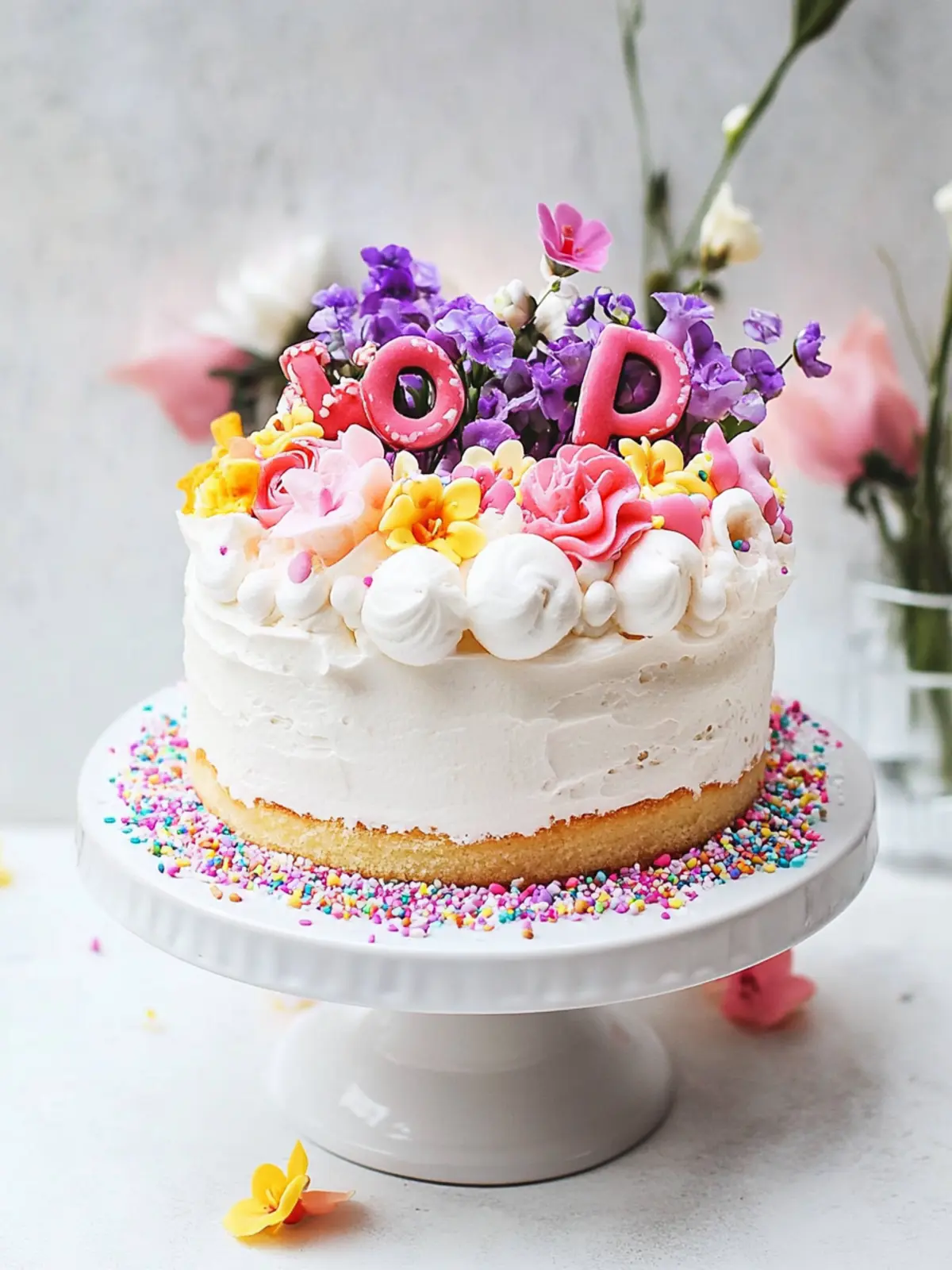 Regenbogen-Einhorntorte