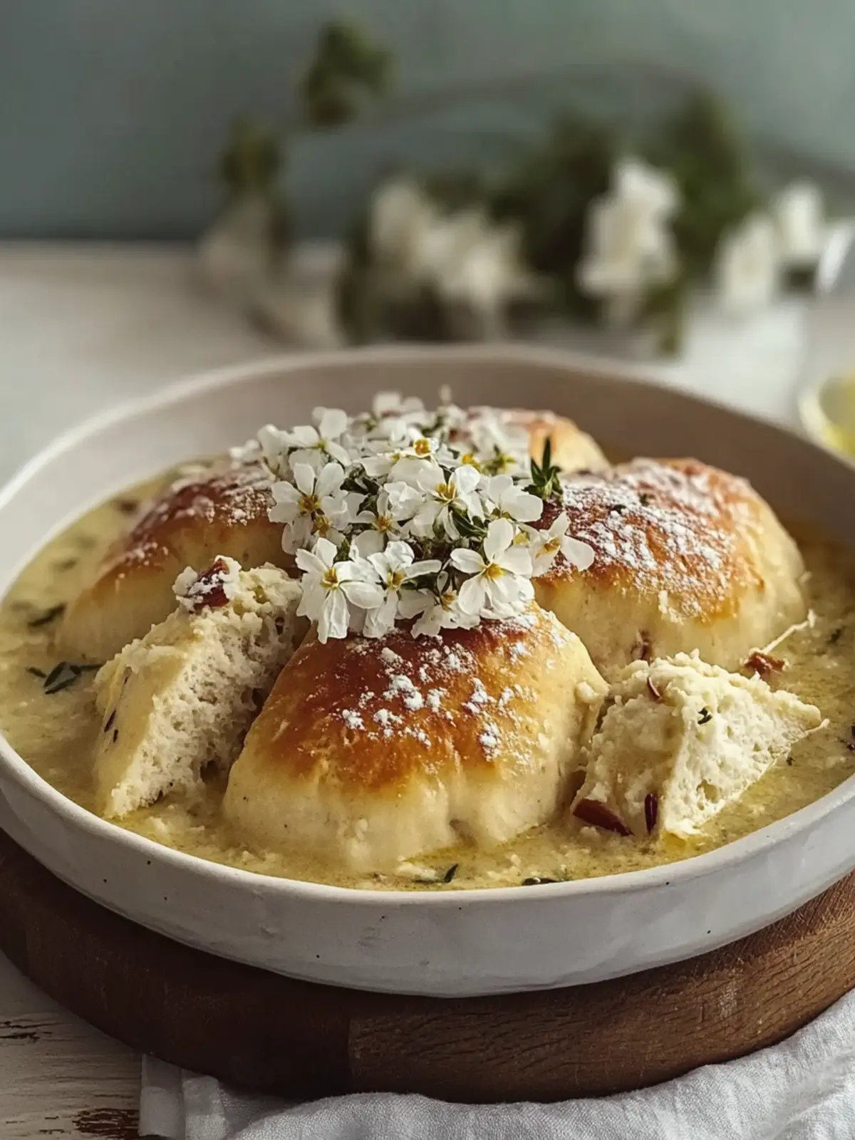 Hühnchen und Knödel