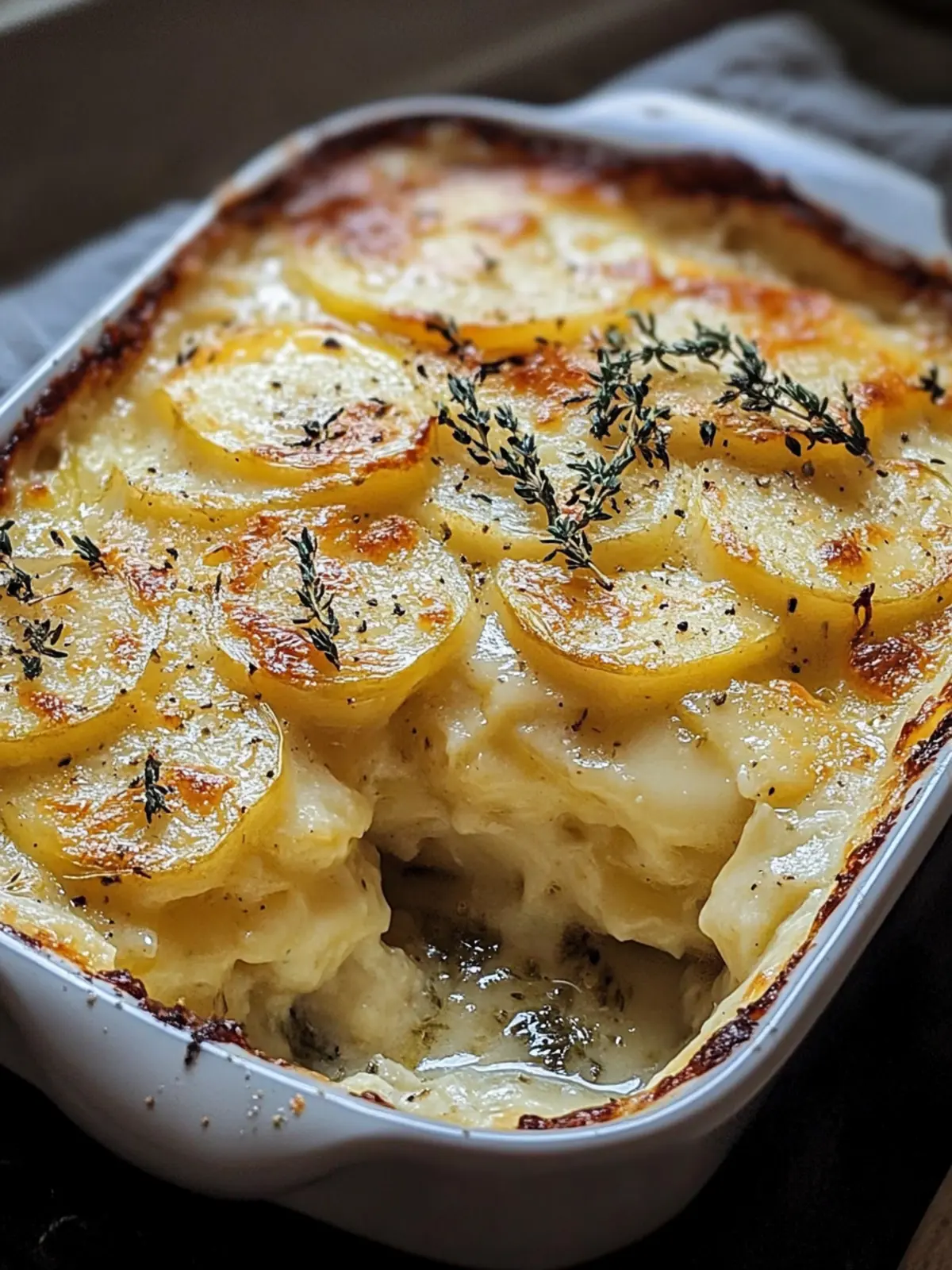Kartoffelgratin mit Sahne