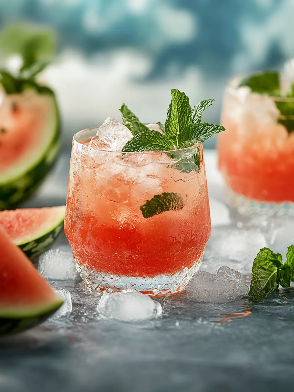 Wassermelone Spritz Cocktail