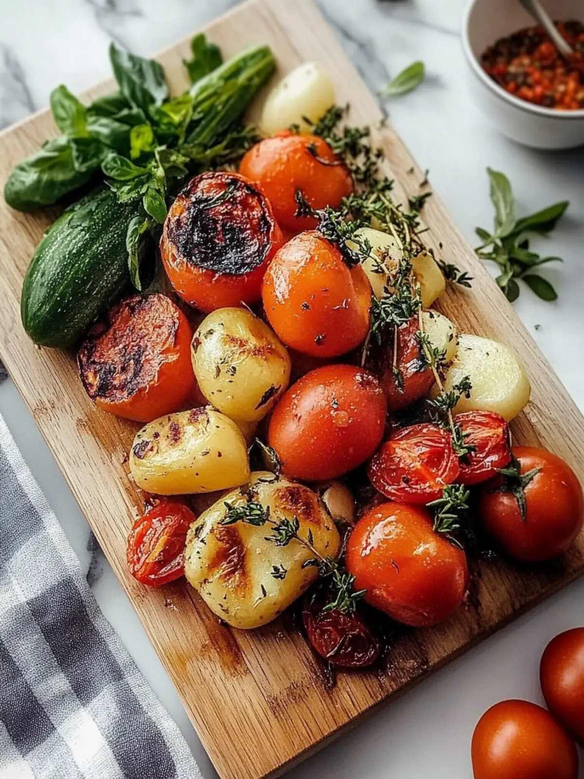 Ofen geröstetes Gemüse