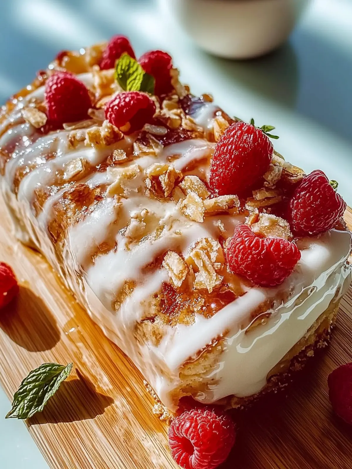 Süßes Gebäck mit Vanilleglasur