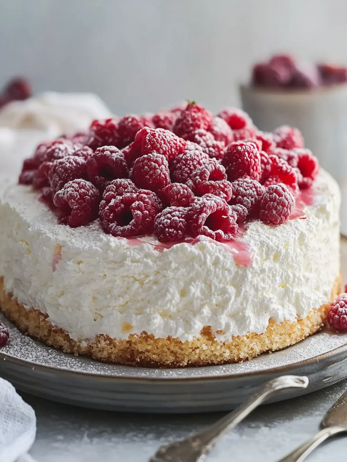 Himbeer-Engel-Food-Kuchen