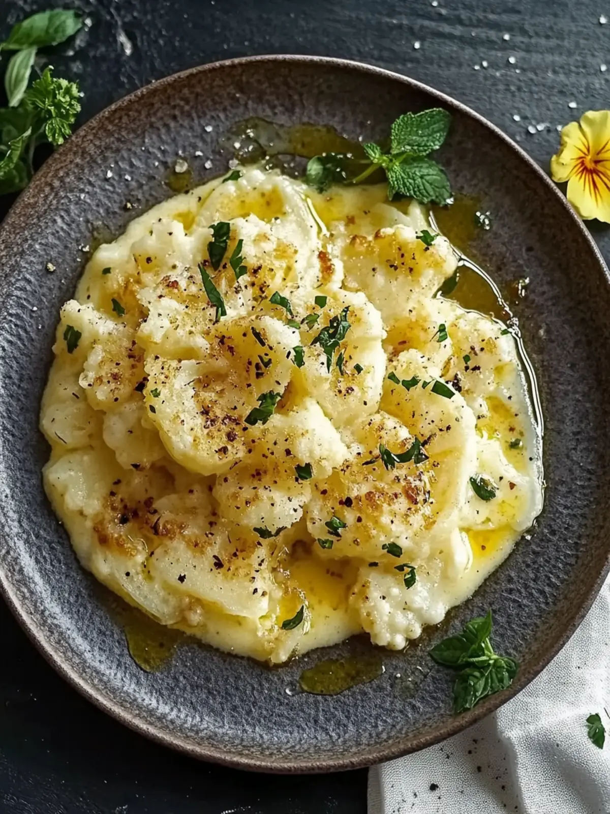Gebratener Spitzkohl mit cremiger Sauce