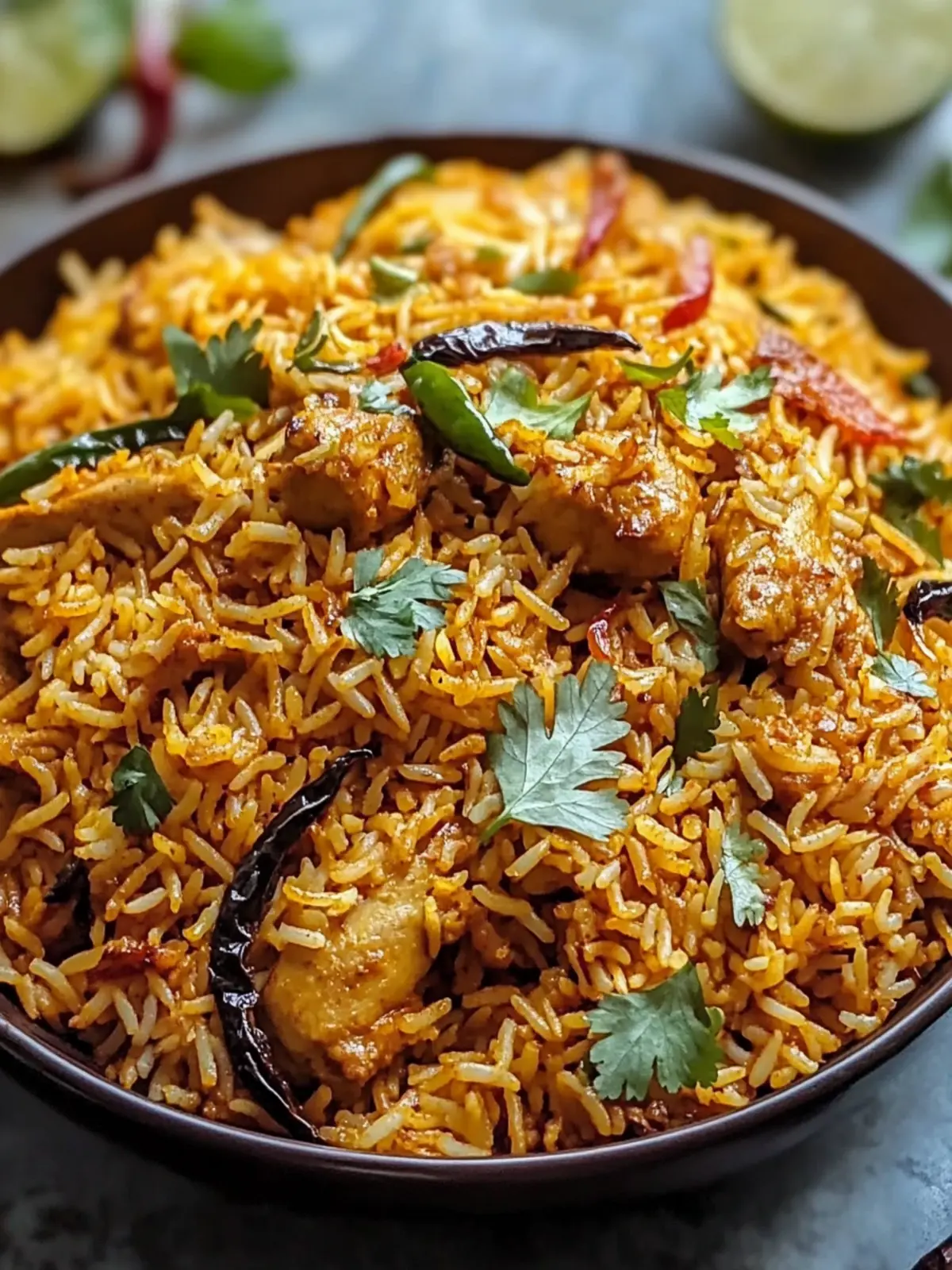 Butter Chicken Biryani für ein gemütliches Abendessen