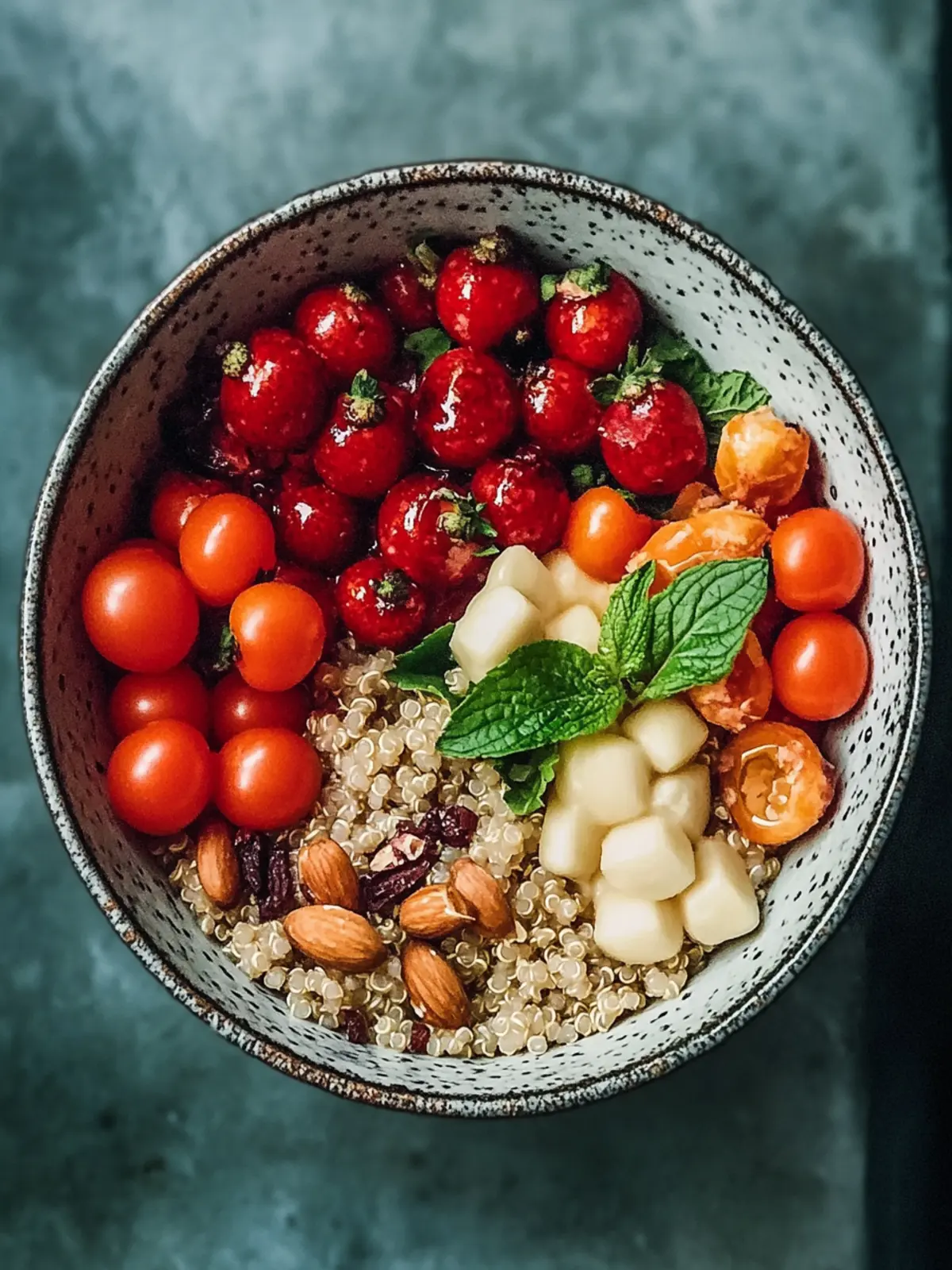 Einfaches Quinoa-Frühstücksschüssel