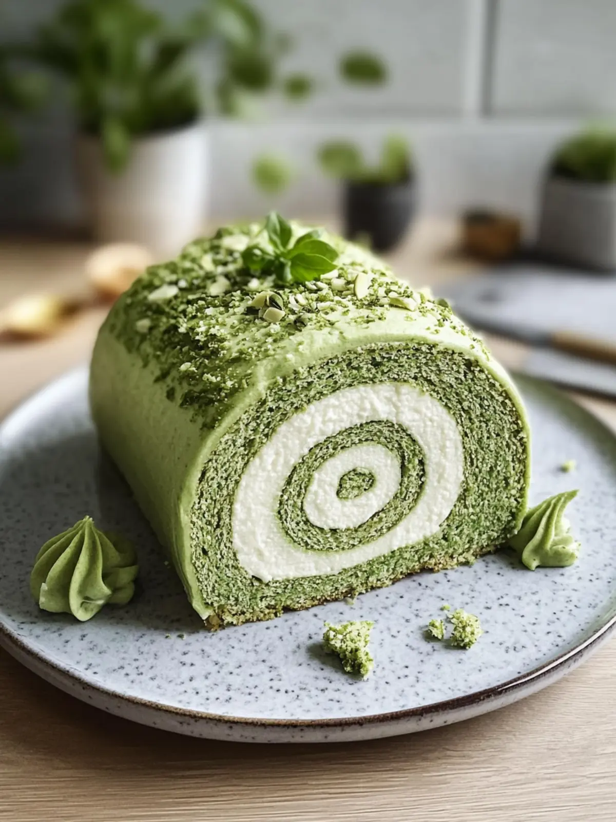 Leichte Matcha-Rollkuchen für jeden Anlass