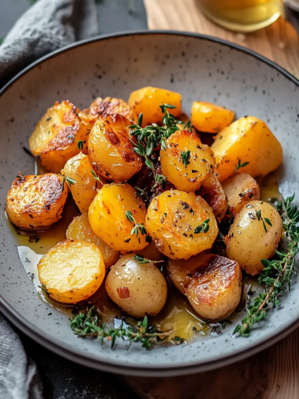 Geröstetes Gemüse mit Kartoffeln und Kürbis