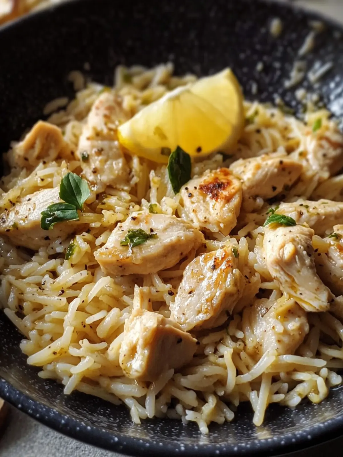 Instant-Topf Hühnchen und Reis