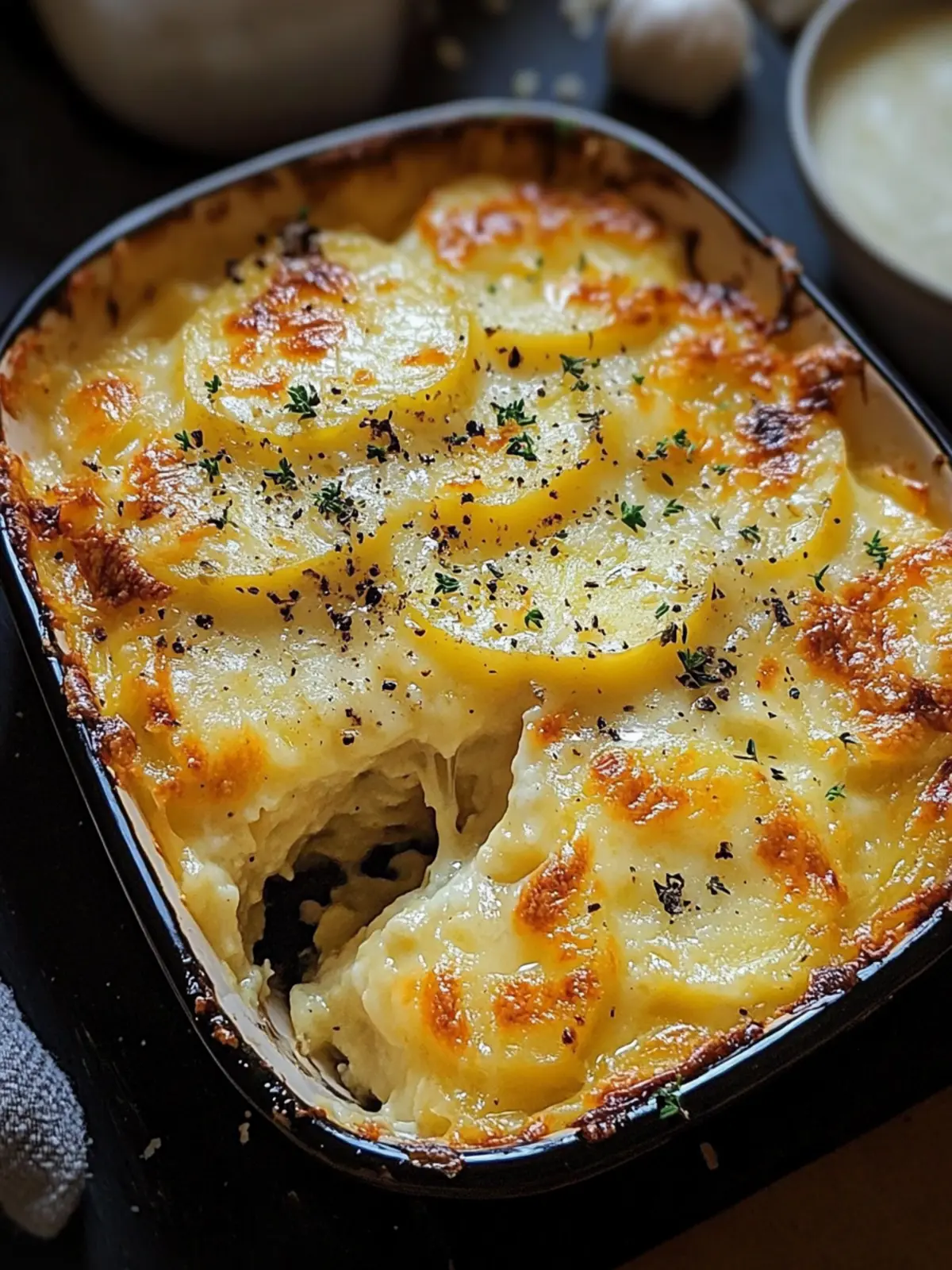 Kartoffelgratin mit Sahne