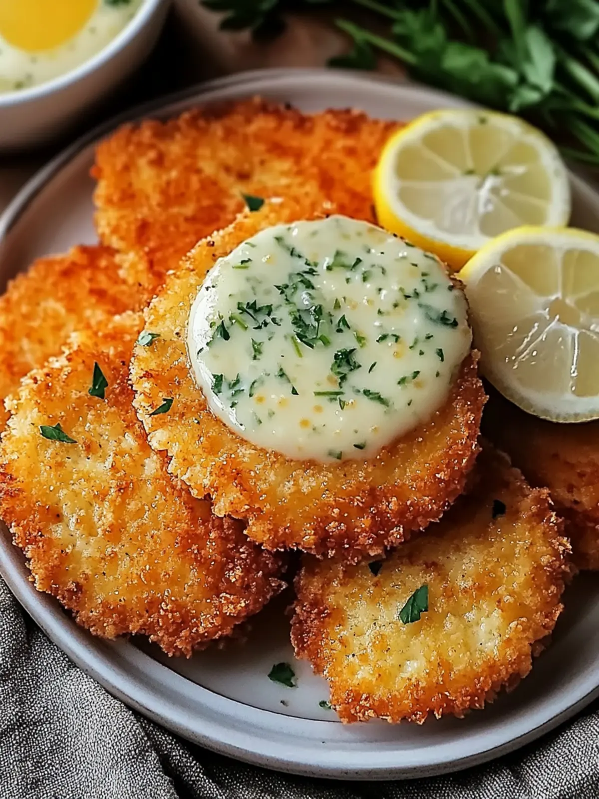 Airfryer Kohlrabi Schnitzel