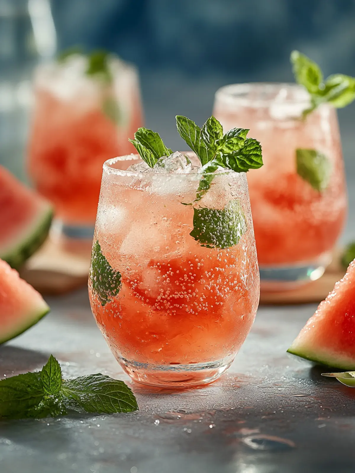 Wassermelone Spritz Cocktail