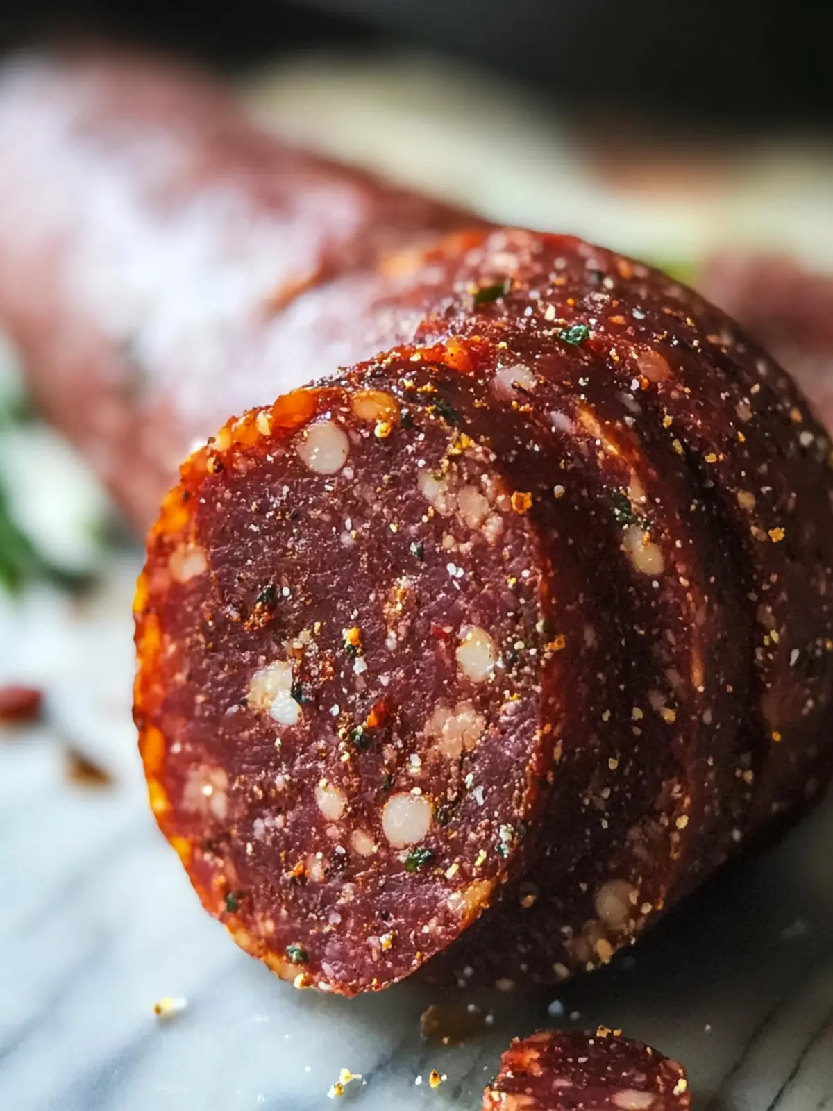Hausgemachter veganer Salami
