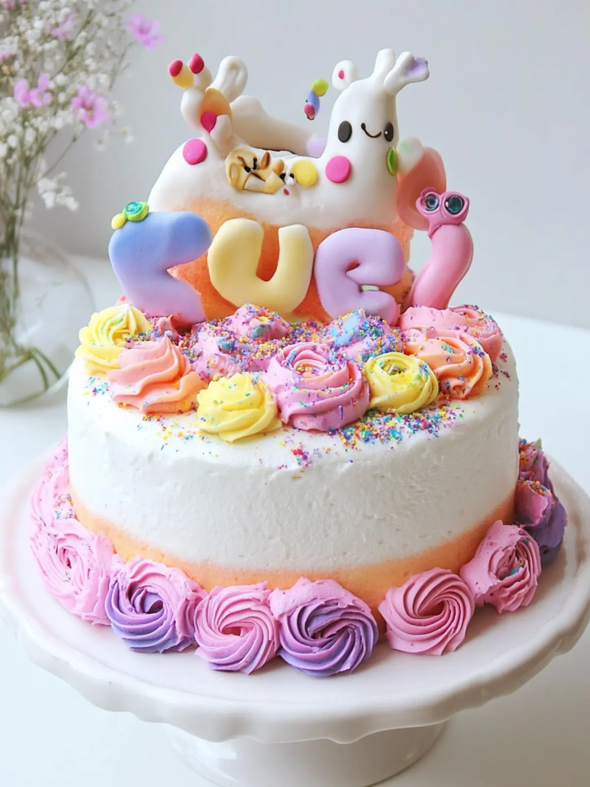 Regenbogen-Einhorntorte