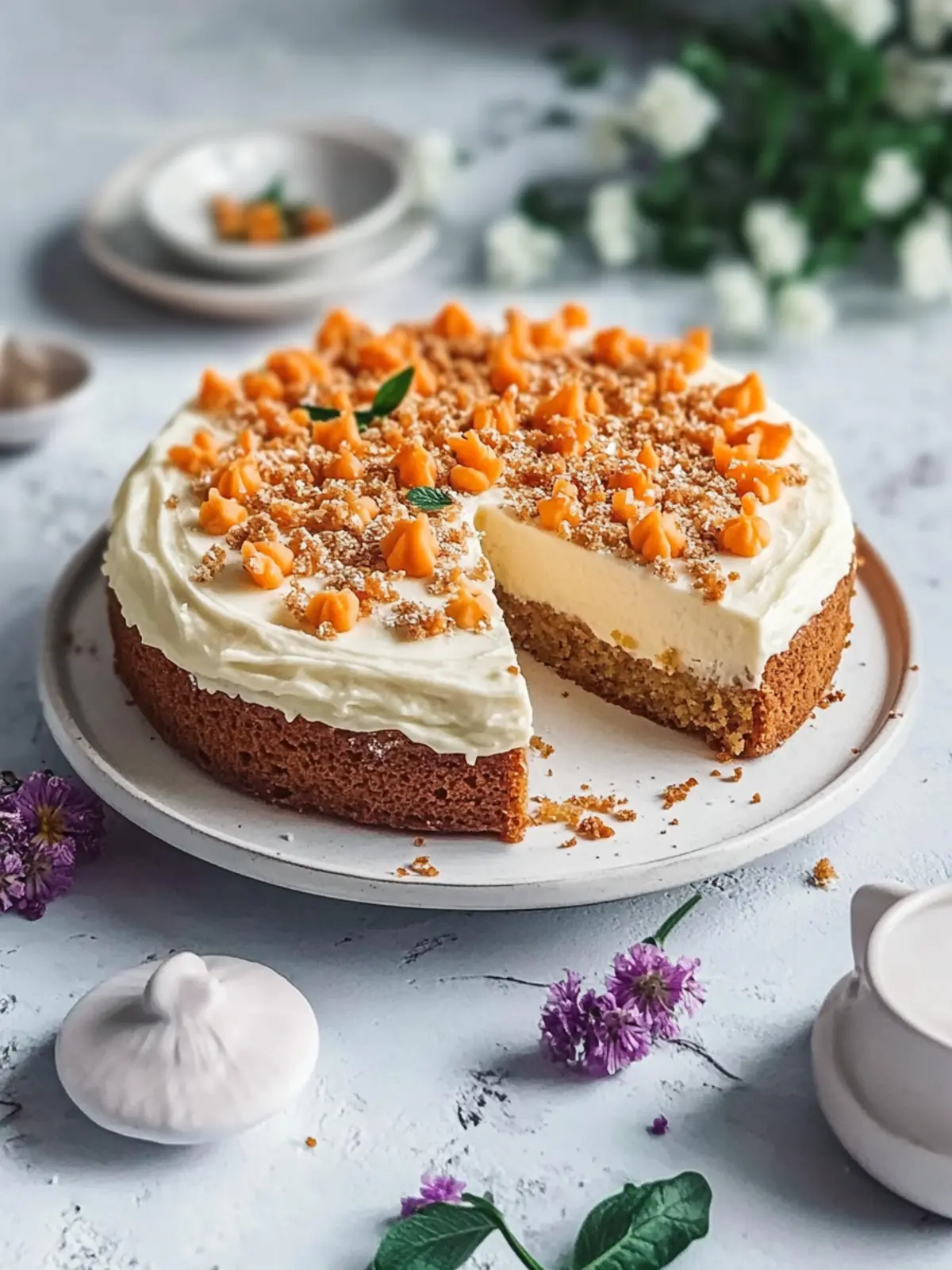 Karottenkuchen mit Frischkäse-Frosting