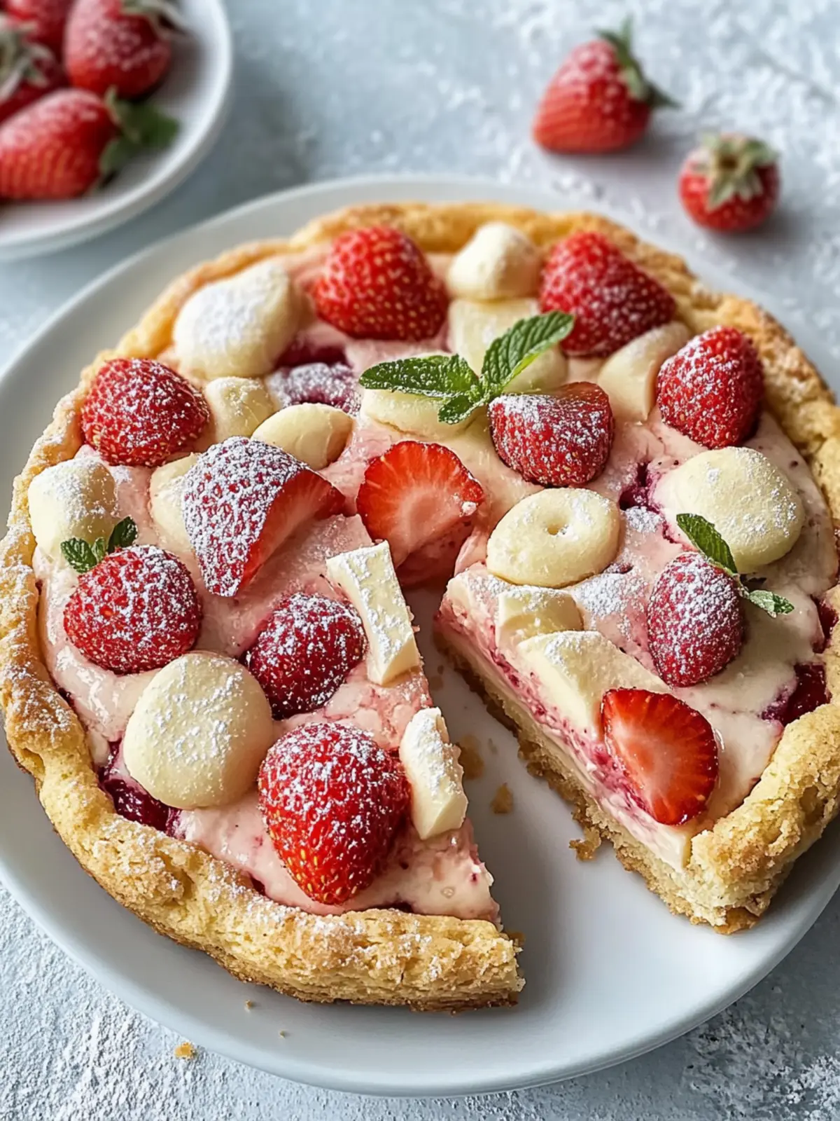 Erdbeer-Käsekuchen-Kekse