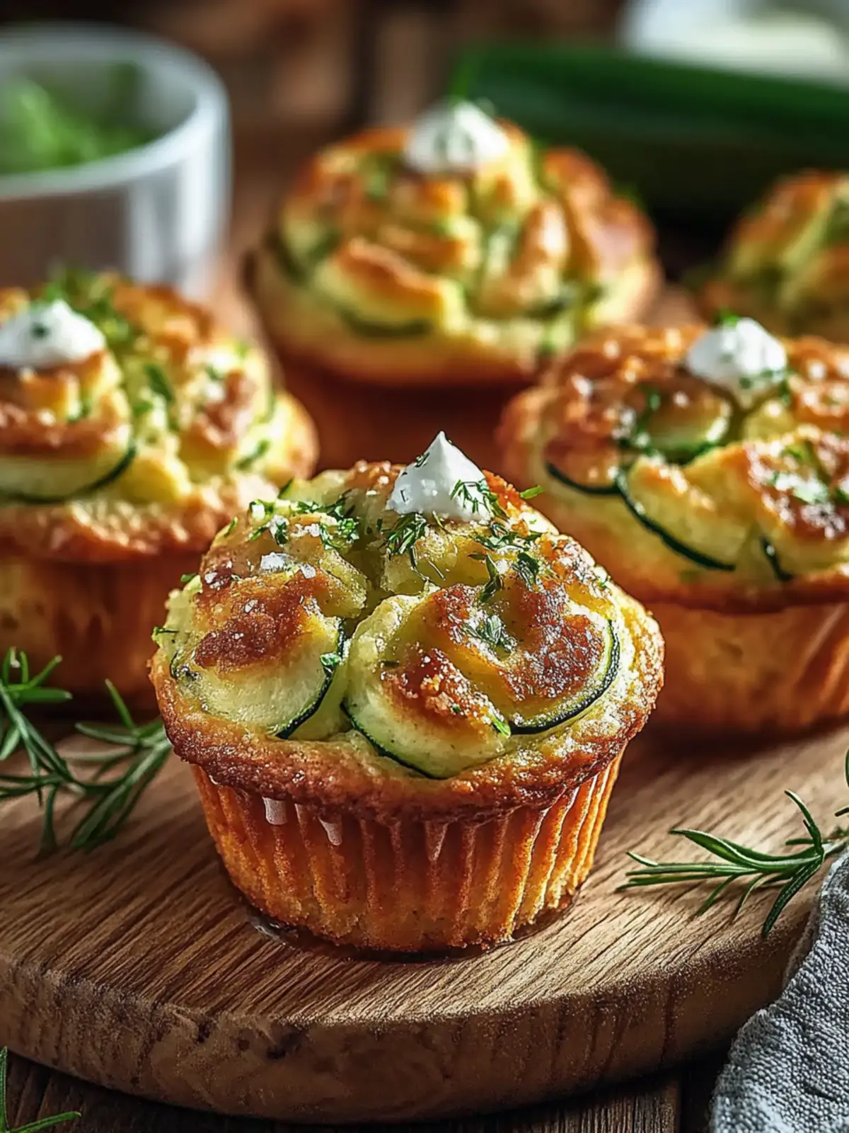Zucchini Süßrollen Muffins