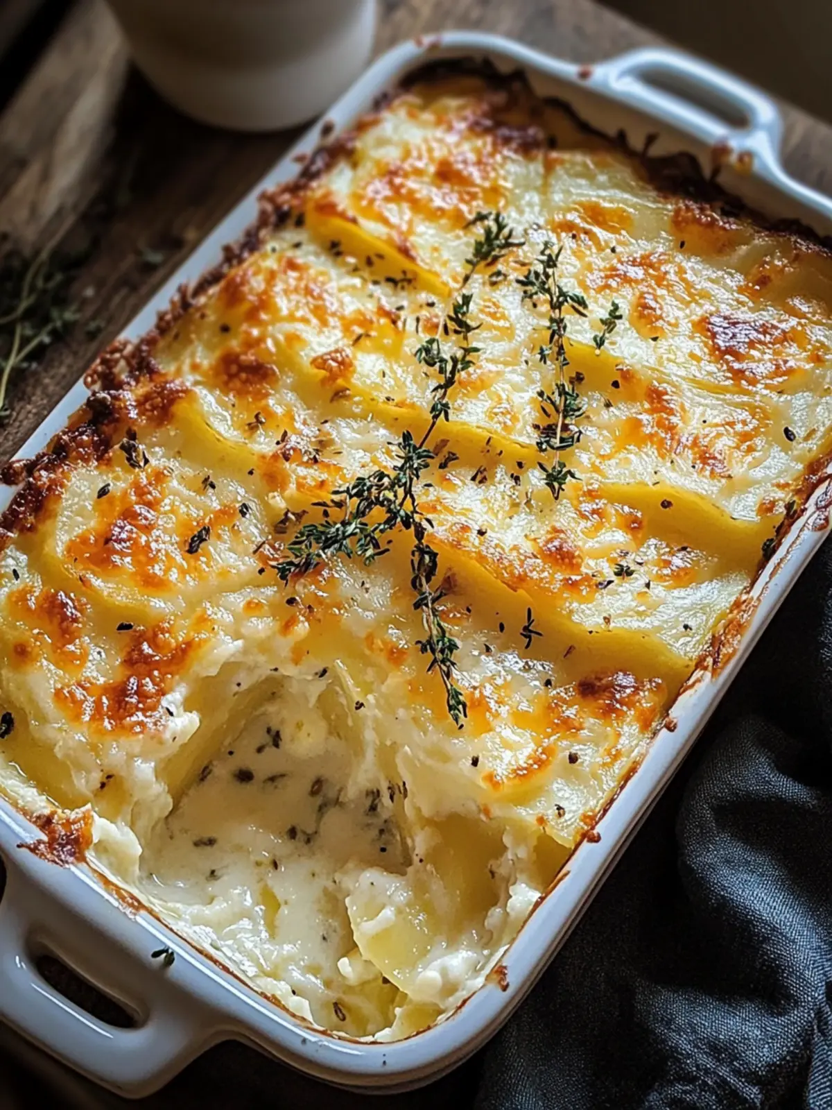 Kartoffelgratin mit Sahne
