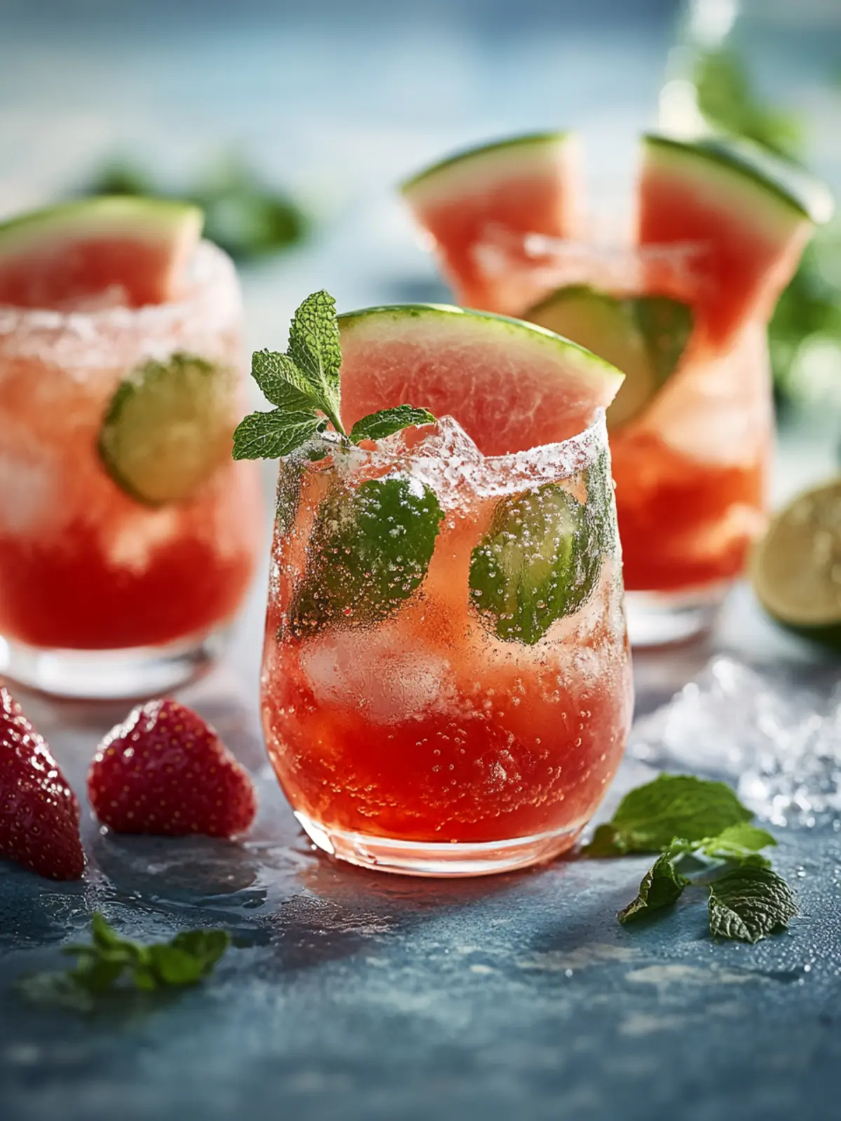 Wassermelone Spritz Cocktail