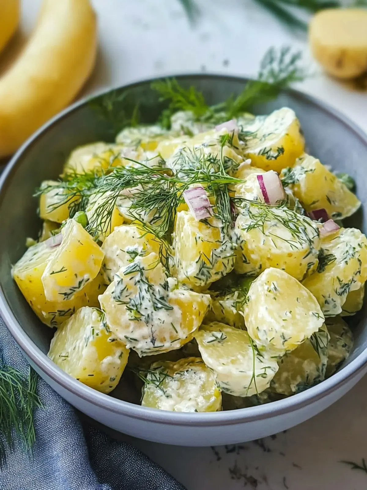 Veganer Dill Kartoffelsalat