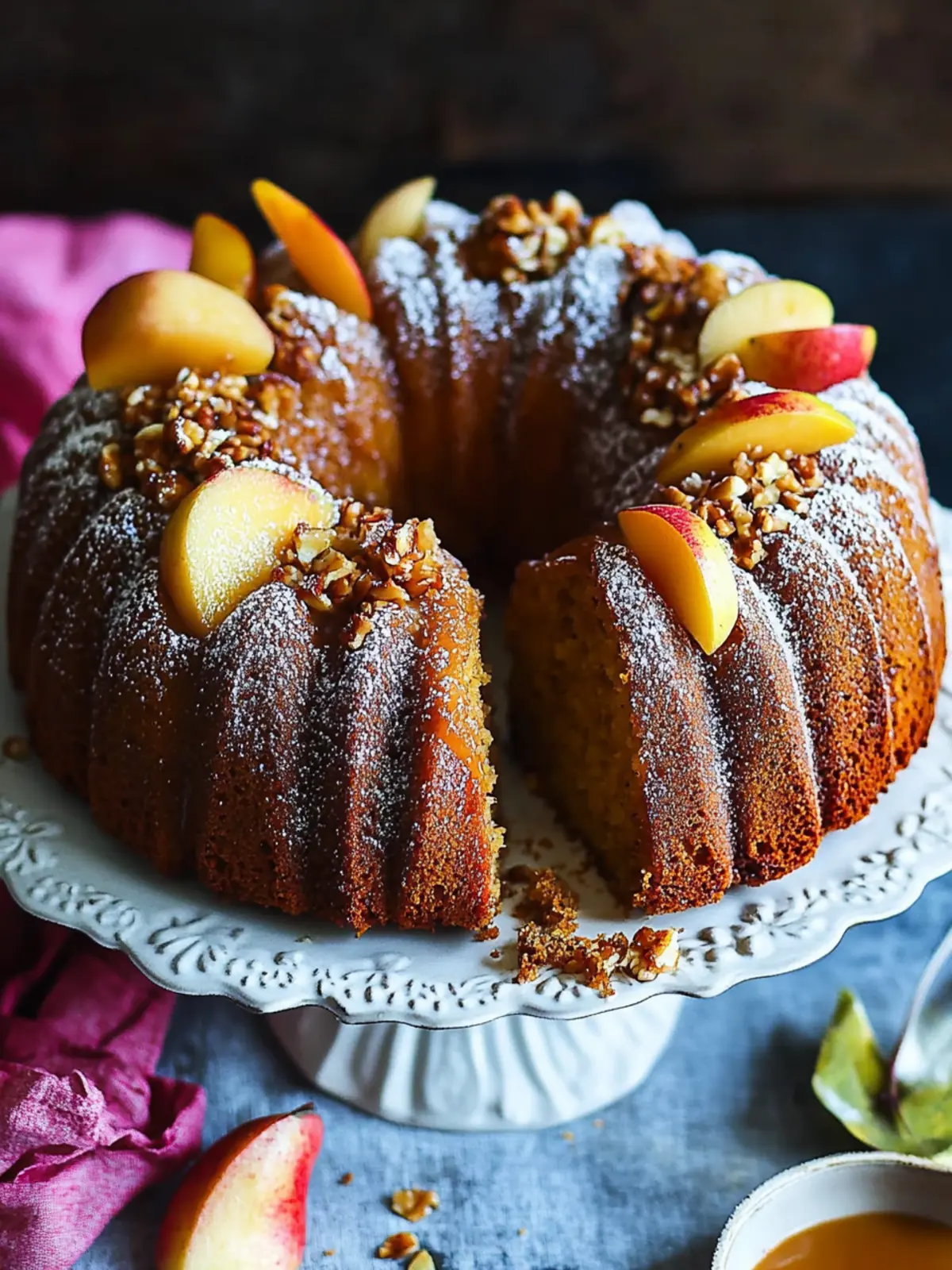 Apfel Kürbis Bundt Kuchen