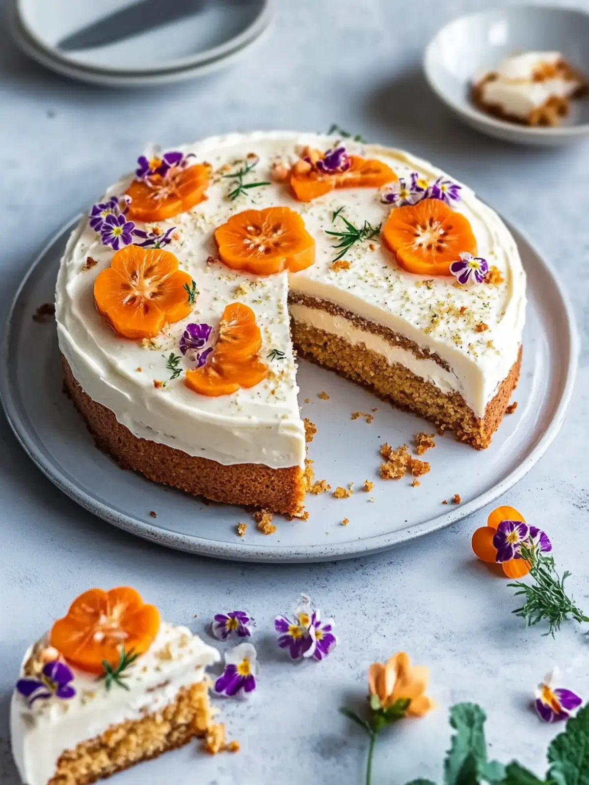 Karottenkuchen mit Frischkäse-Frosting