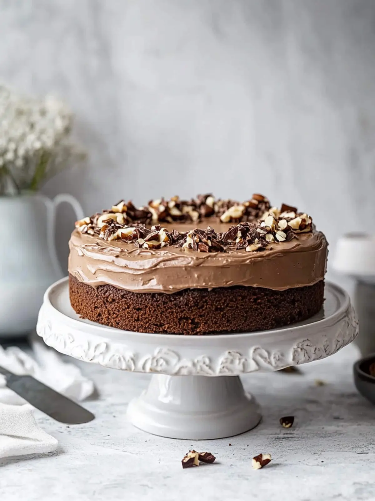 Veganer Deutscher Schokoladenkuchen