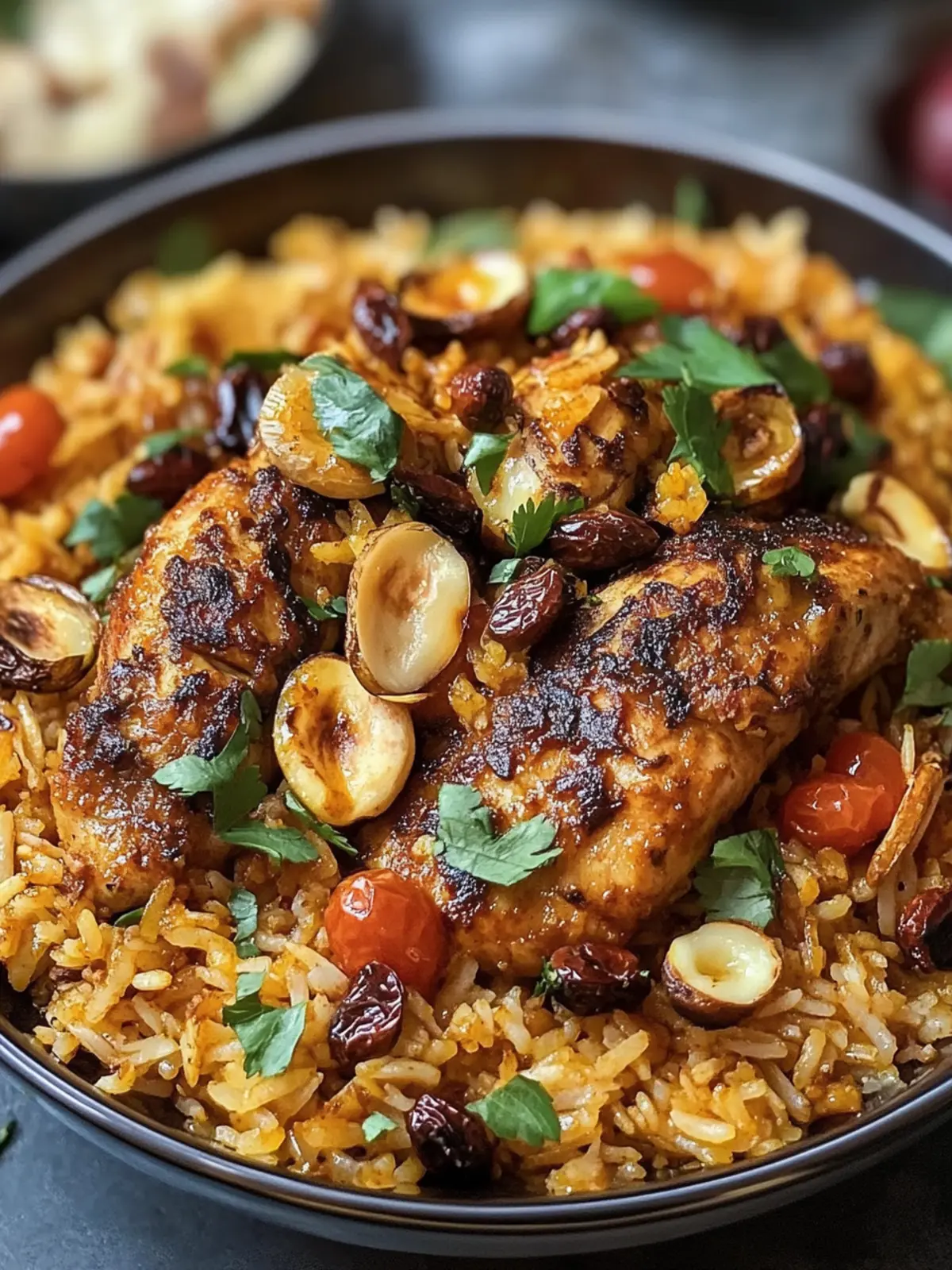 Hühnchen Kabsa | Arabisches Hühnchen und Reis