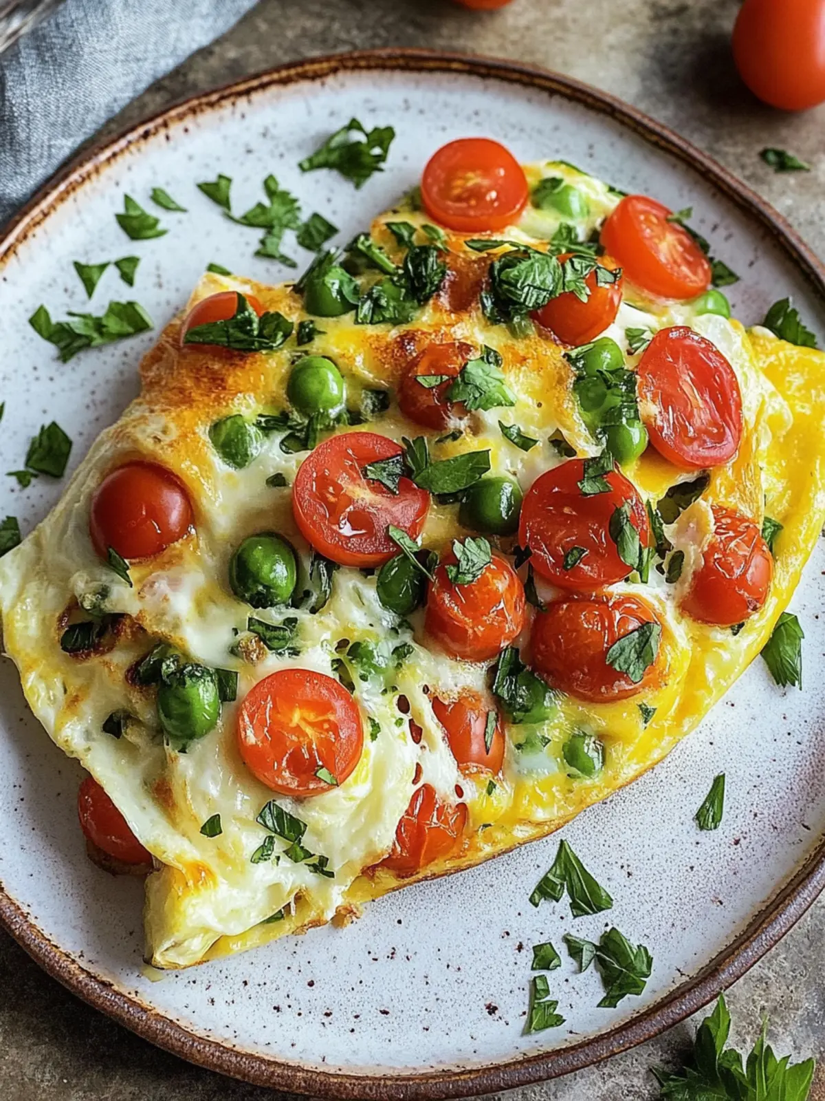 Beladene Gemüseomelette reich an Geschmack und Nährstoffen