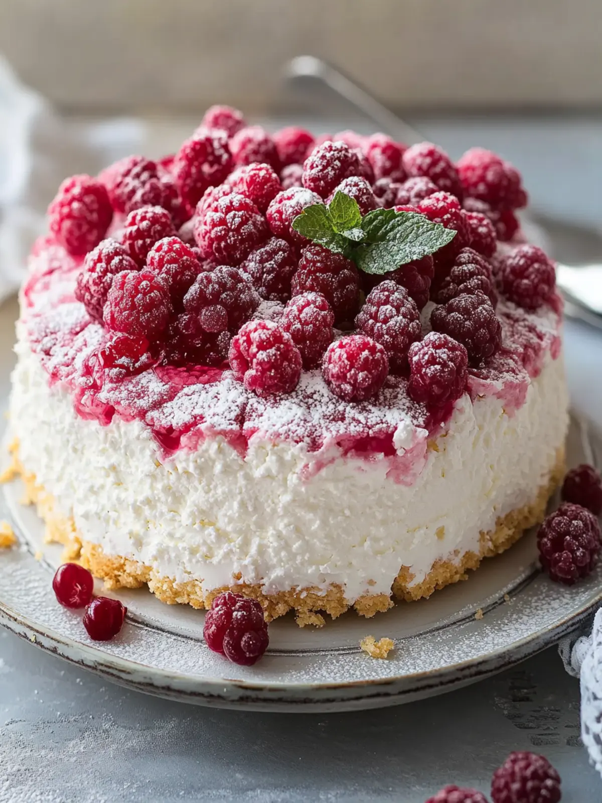 Himbeer-Engel-Food-Kuchen