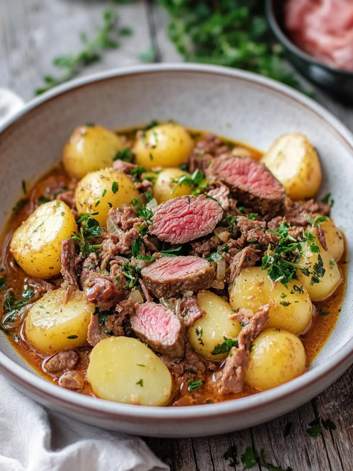 Savoykohl-Eintopf mit Hackfleisch und Kartoffeln