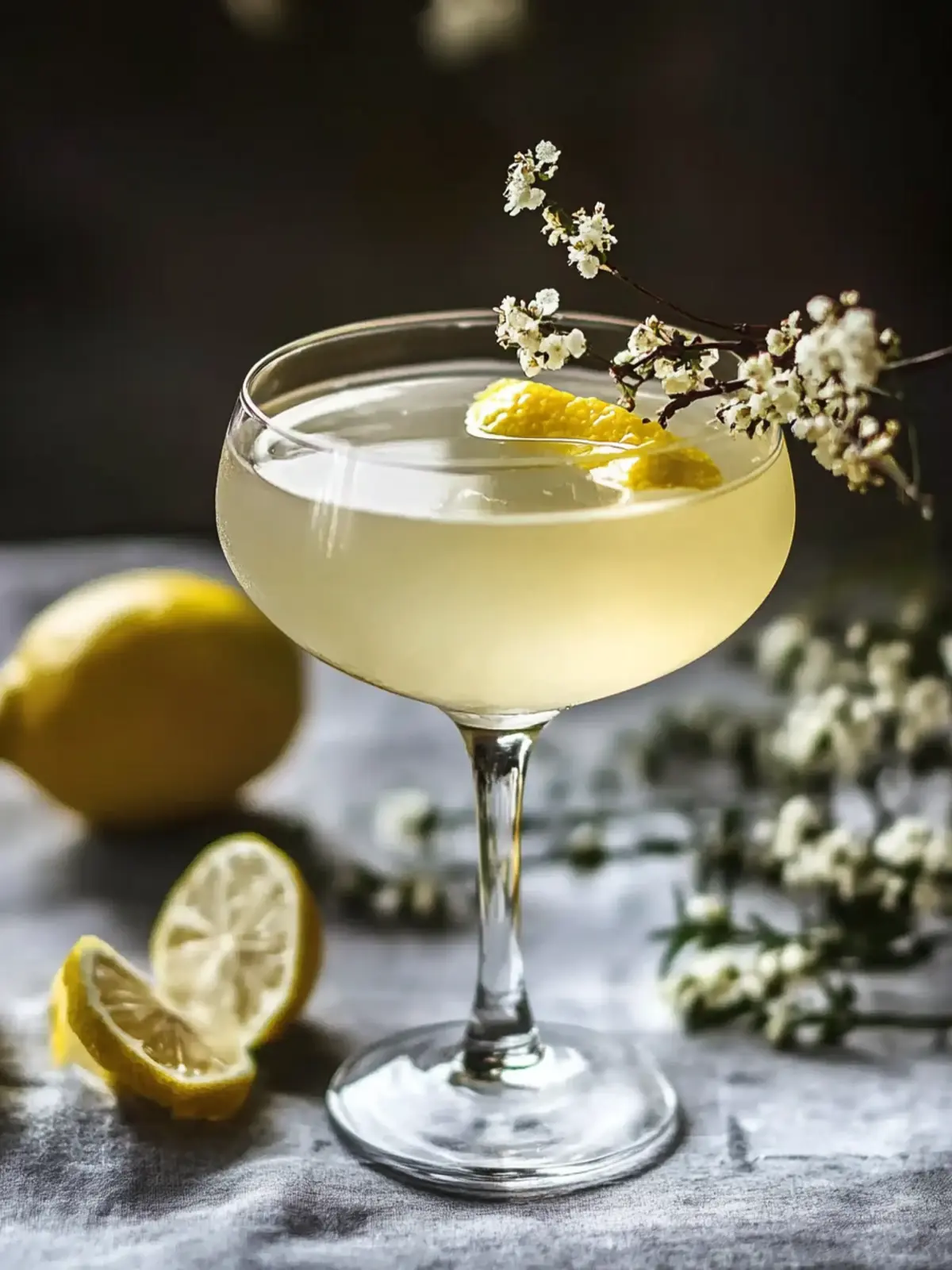 Elderflower Winter Gin Cocktail