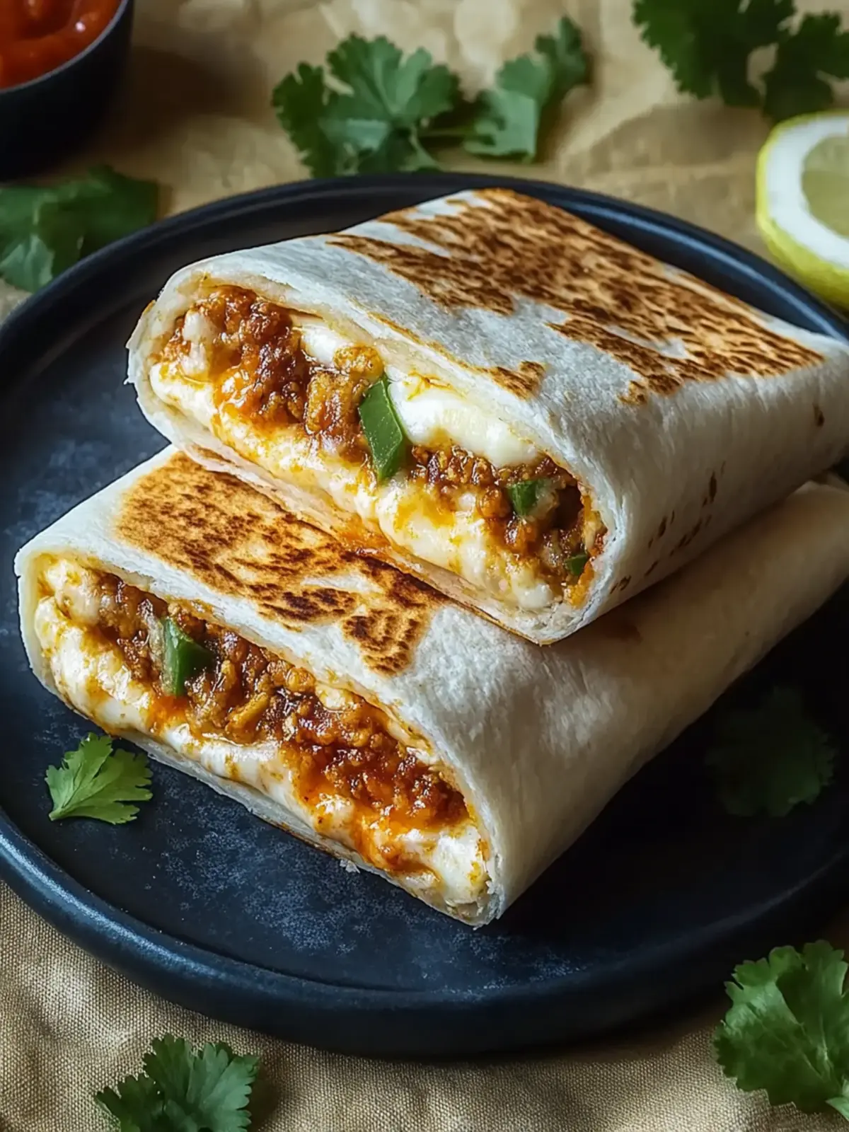gegrilltes Käse-Burrito