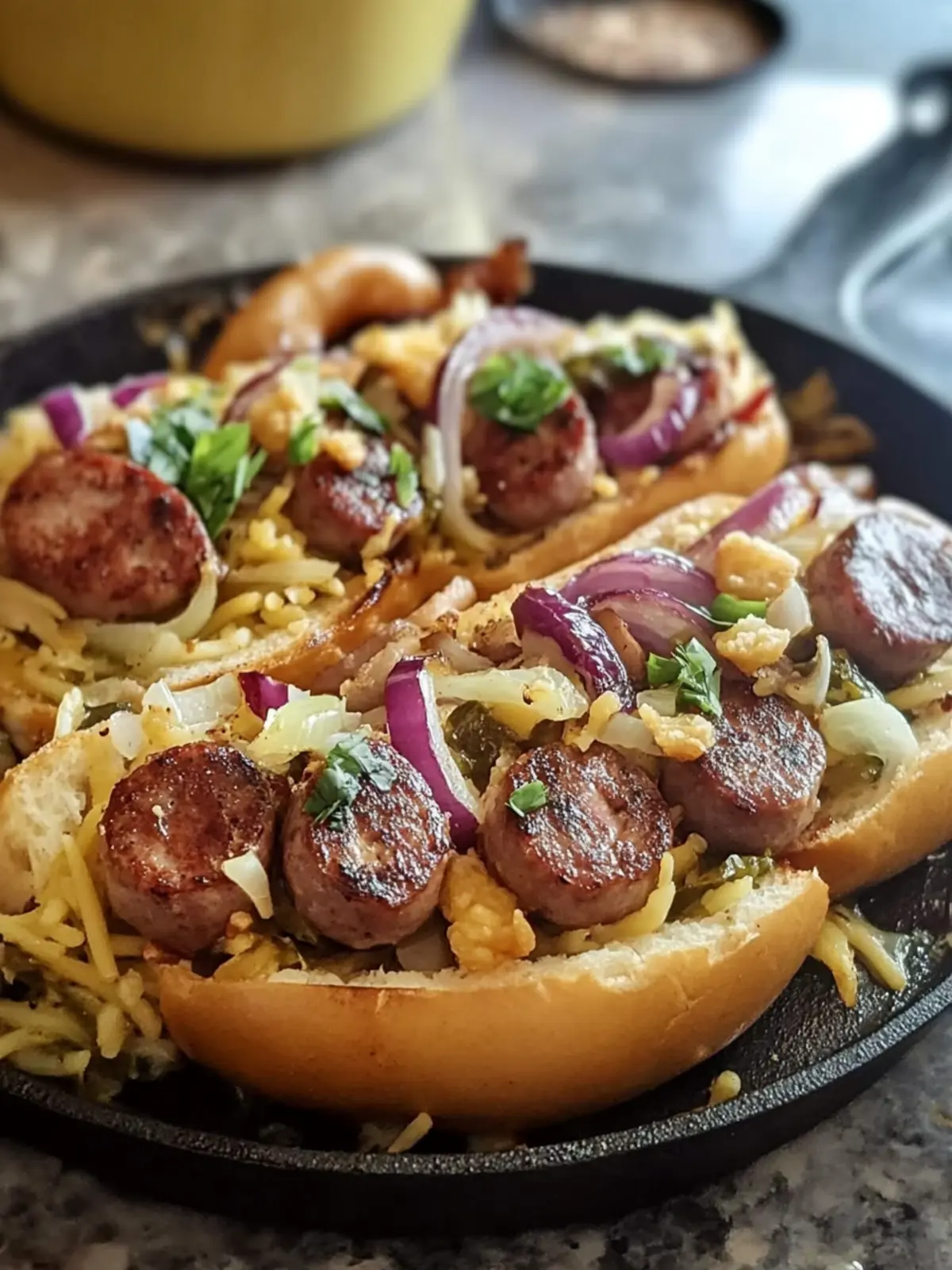 Herzhafter Wurst- und Kohl-Pfannenmix mit Pilzen