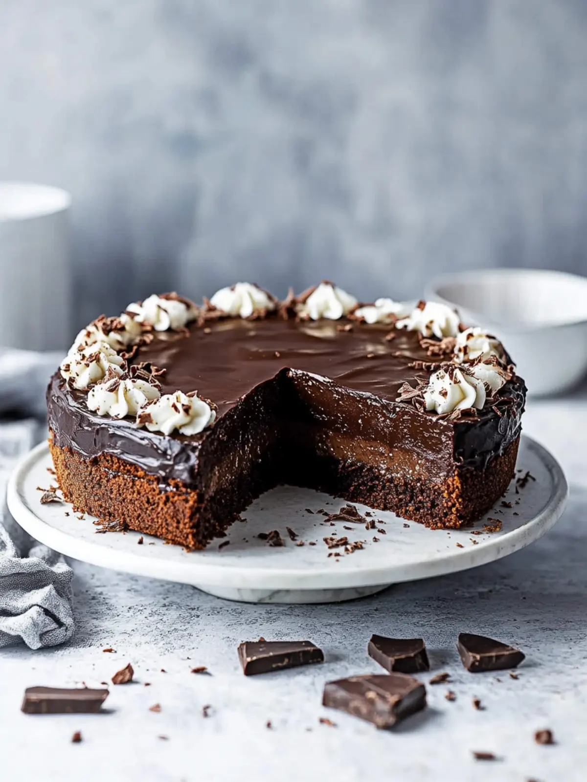 Veganer Deutscher Schokoladenkuchen