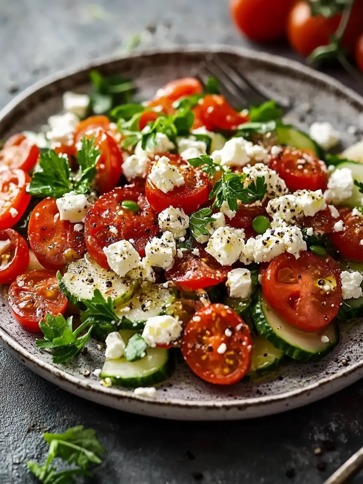 Linsensalat mit Feta