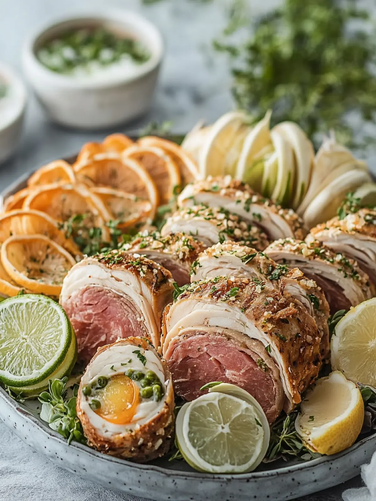 Leckeres und einfaches Putenaufschnitt