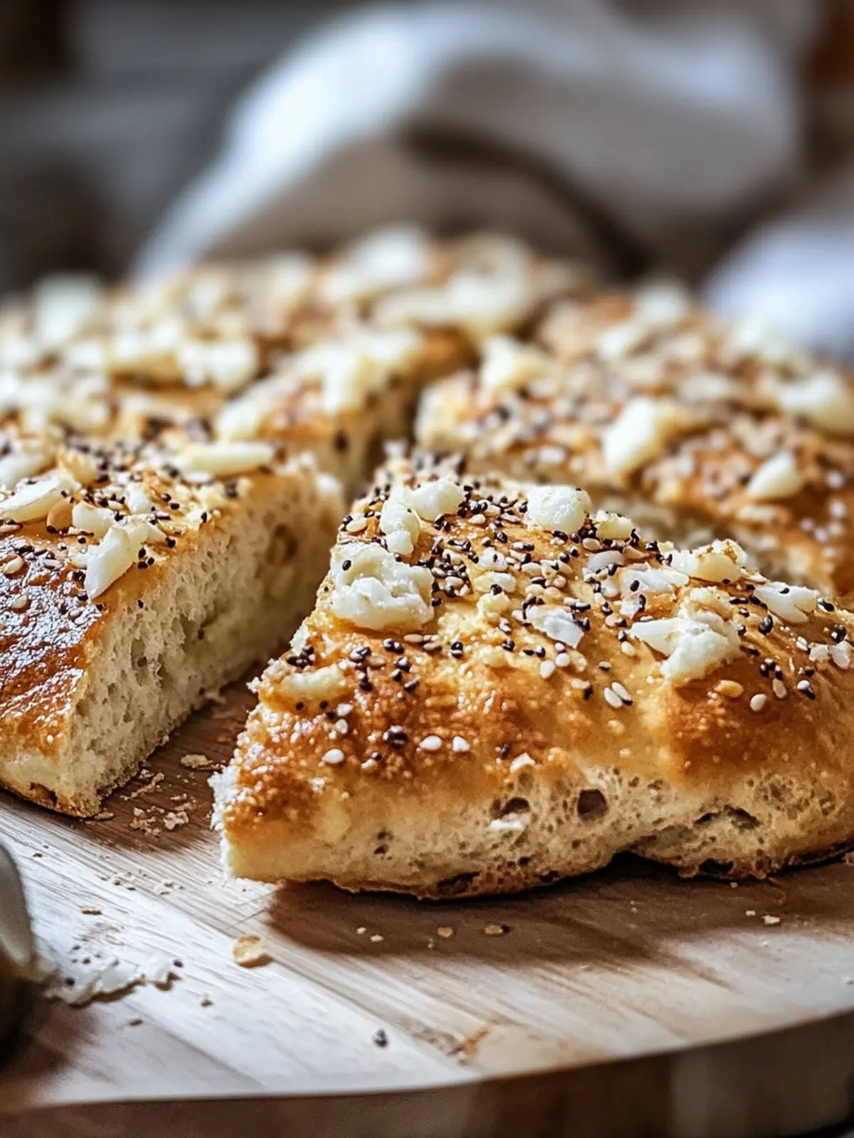 Haferbrei und Joghurt Fladenbrot