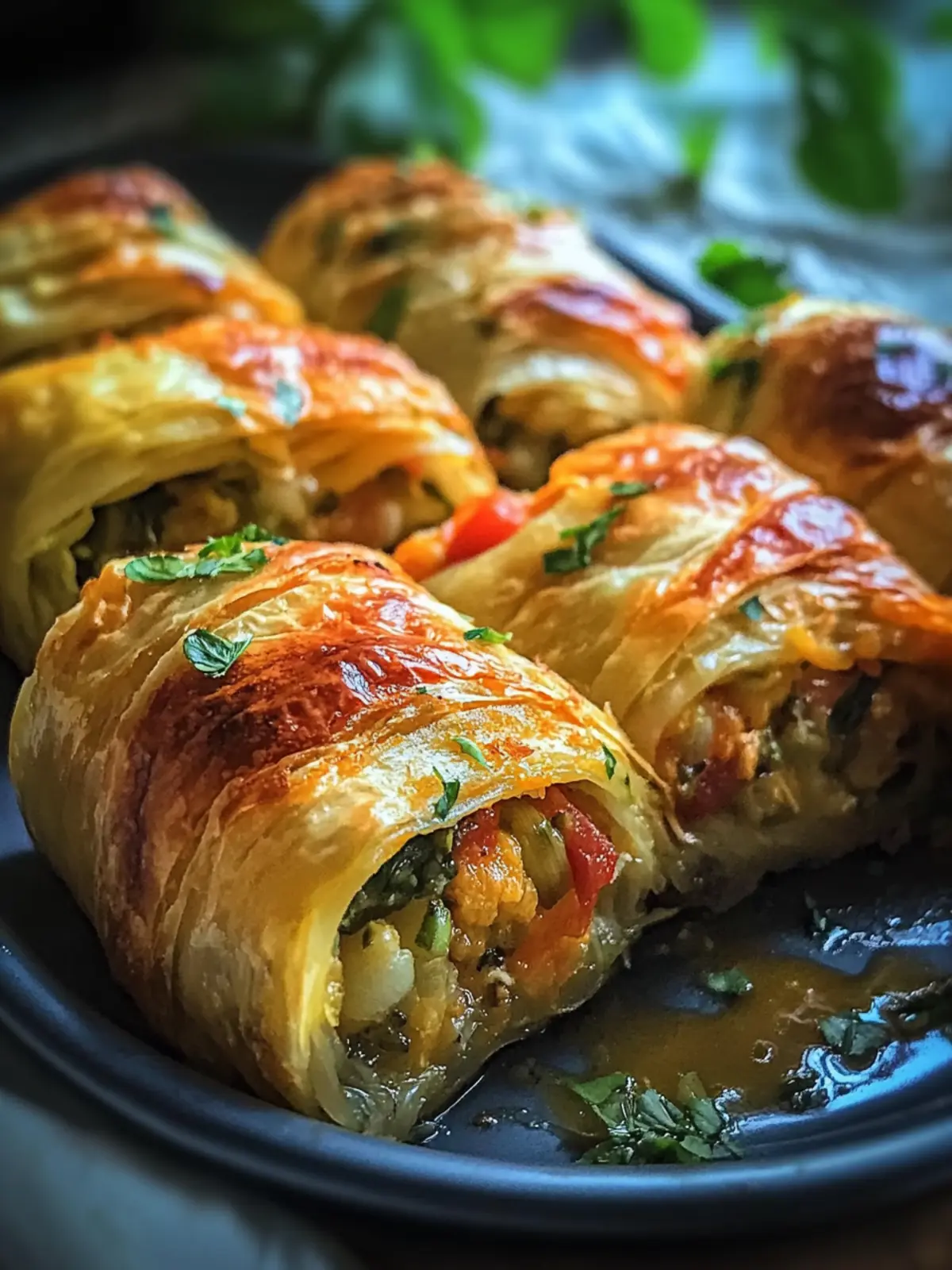 Vegetarische gefüllte Kohlrouladen